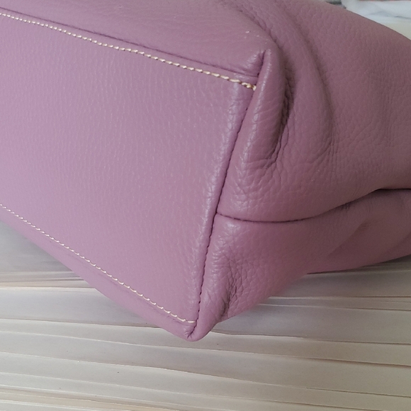 Dooney & Bourke Mauve Small Dixon Leather Shoulder Bag - Picture 11 of 14